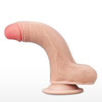 17.5 CM Hareketli Deri Ultra Yumuşak Çift Katmanlı Penis - Sliding Skin Dual Layer Dong