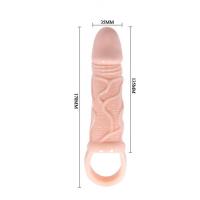 Baile 2Cm Dolgulu Penis Kılıfı Uzatmalı Prezervatif