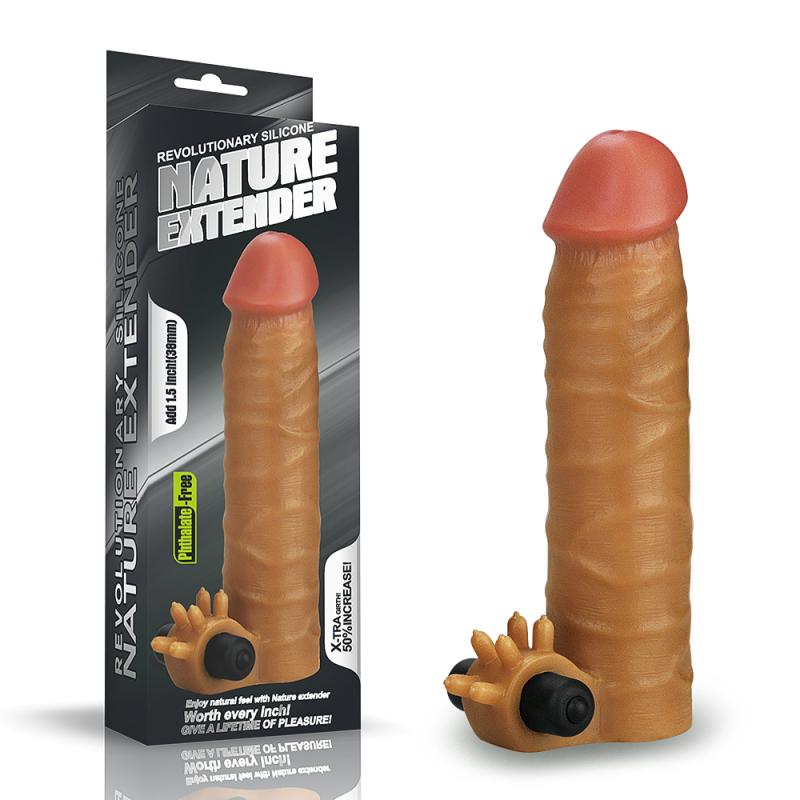 Ultra Gerçekci Klitoris Uyarıcılı Penis Kılıfı - Revolutionary Silicone Nature Extender
